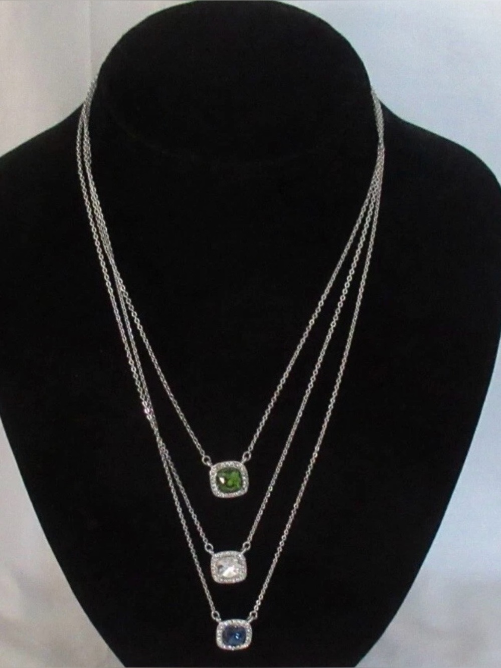 Park Lane Dazzle Sparkle Box Necklace! NWOT! This Has Been Altered!!